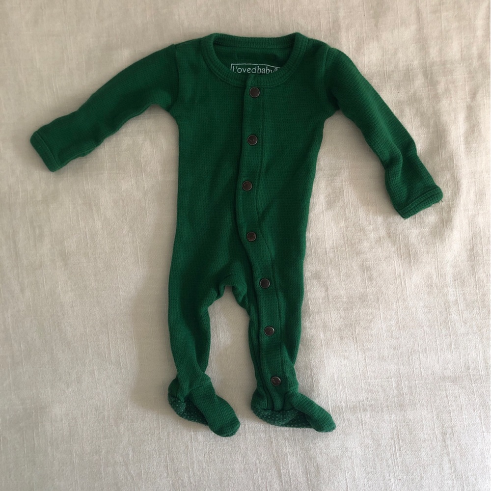 NWOT Loved baby button down sleeper